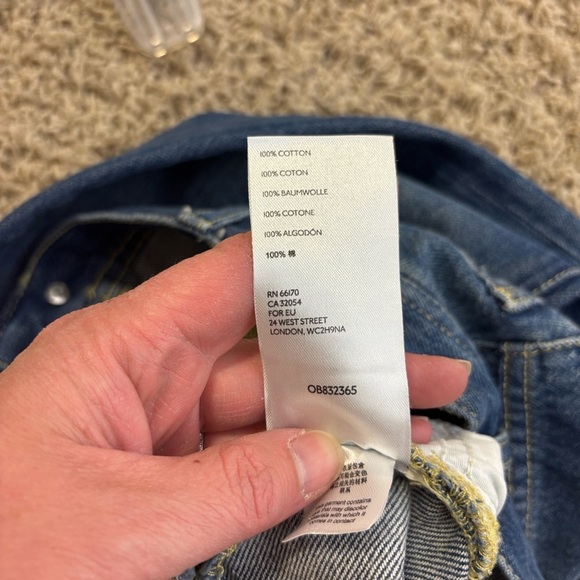 Free People We the Free Maggie mid rise straight leg cropped jeans sz 26 - Picture 14 of 14